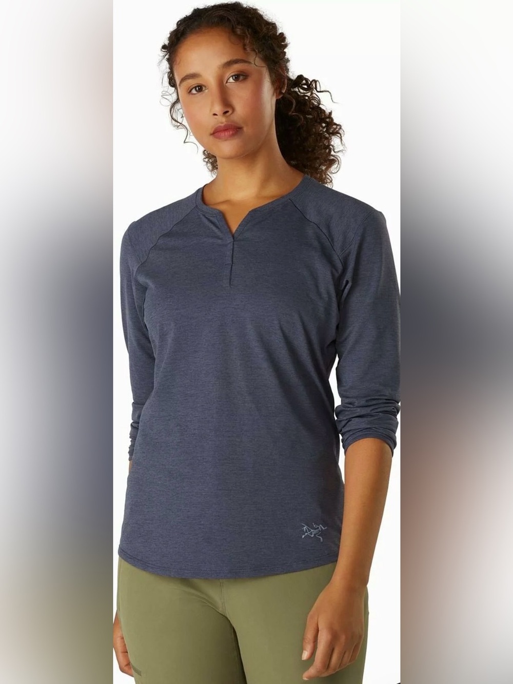 Arc'Teryx Kadem Henley Long Sleeve in Mirai
Heather Size Small
